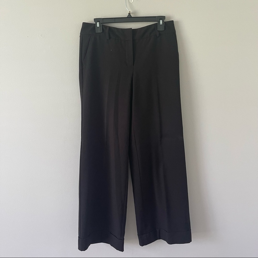NY&C black flared dress pants
